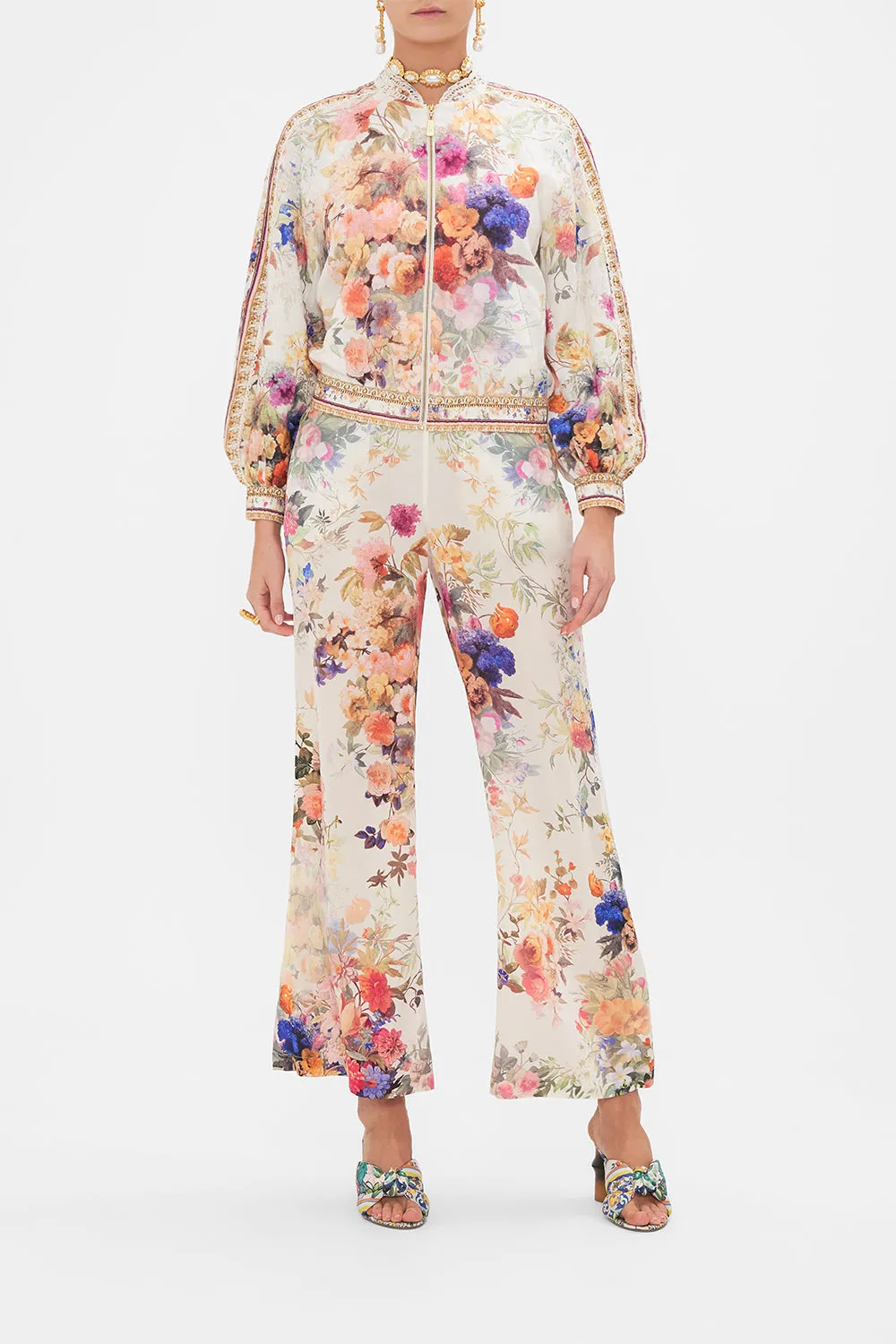 PANELLED SLEEVE BLOUSON BOMBER FRIENDS WITH FRESCOS sold by Camilla