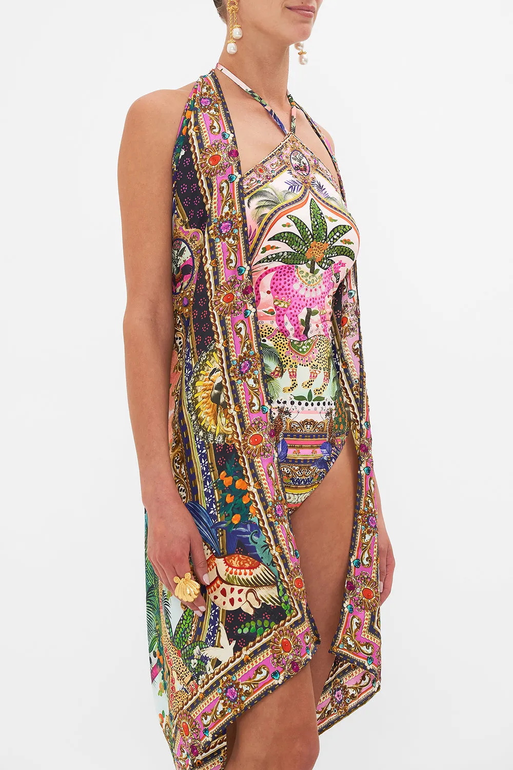 LARGE SQUARE SCARF ALESSANDROS ATLANTIS sold by Camilla product image thumbnail 4