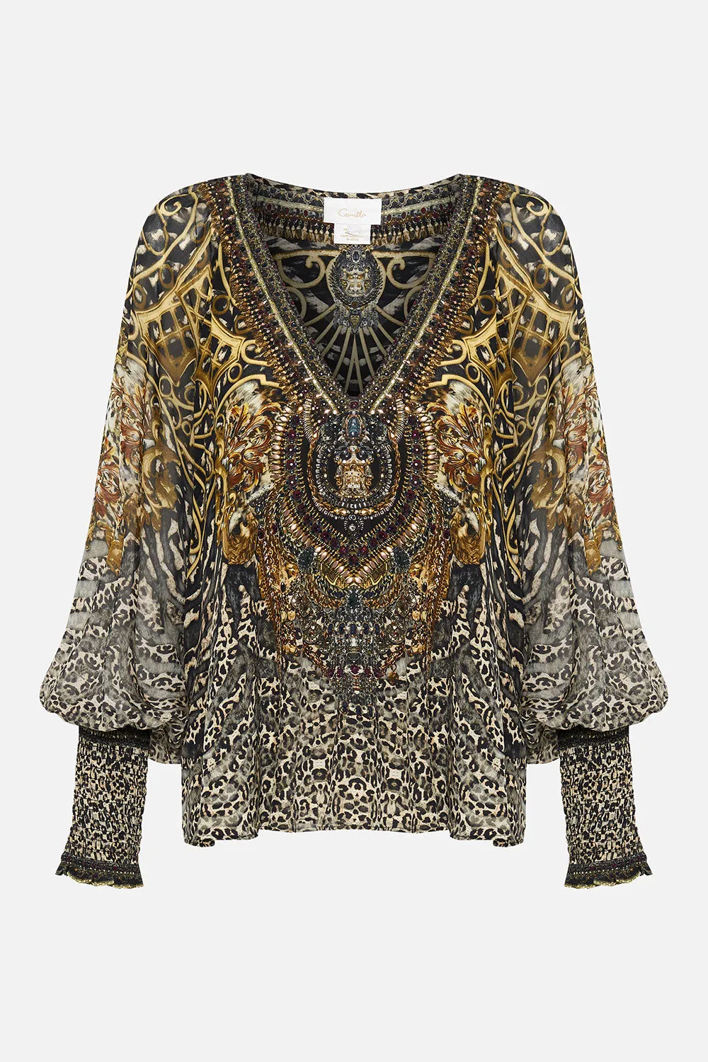 SHIRRED CUFF BLOUSE ARMADA sold by Camilla product image thumbnail 3