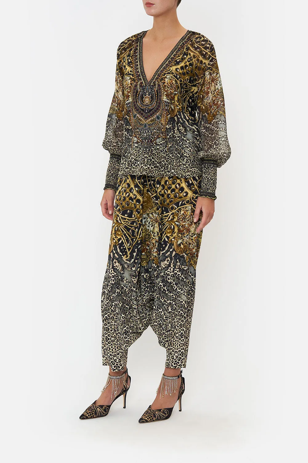 SHIRRED CUFF BLOUSE ARMADA sold by Camilla product image thumbnail 4