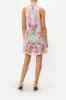 HIGH NECK RUFFLE DRESS NATURES KALEIDOSCOPE sold by Camilla