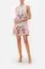HIGH NECK RUFFLE DRESS NATURES KALEIDOSCOPE sold by Camilla