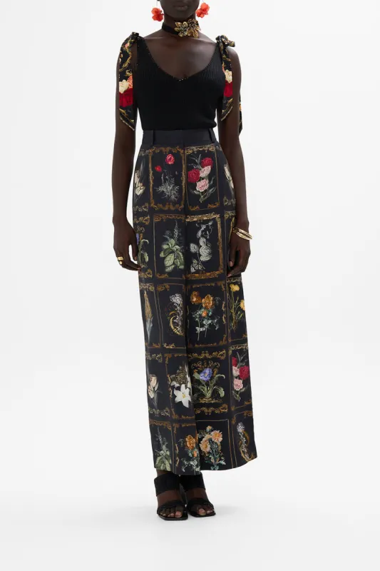 WIDE LEG WAISTED PANT MAGIC IN THE MANUSCRIPTS sold by Camilla