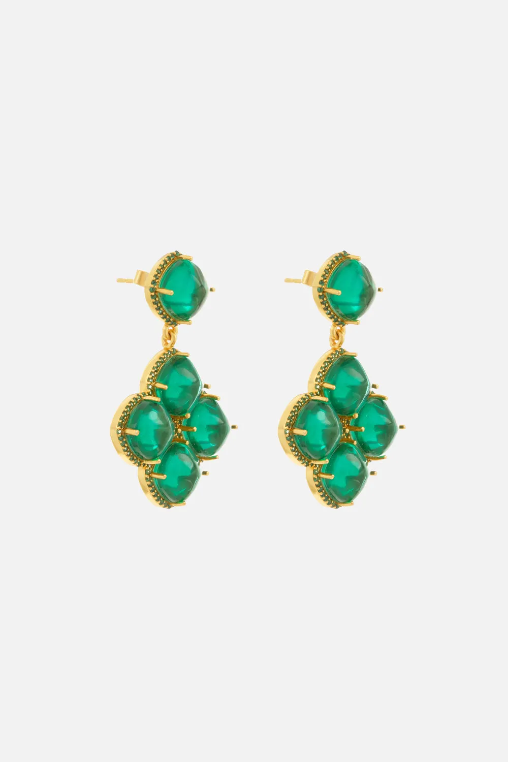 CECILIA EMERALD EARRINGS MULTI sold by Camilla product image thumbnail 2