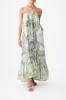 STRAPLESS MAXI WITH RUFFLE HEM JARDIM PARTY sold by Camilla