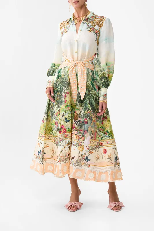 WAIST TIE SHIRT DRESS ARCHES OF AMOR sold by Camilla