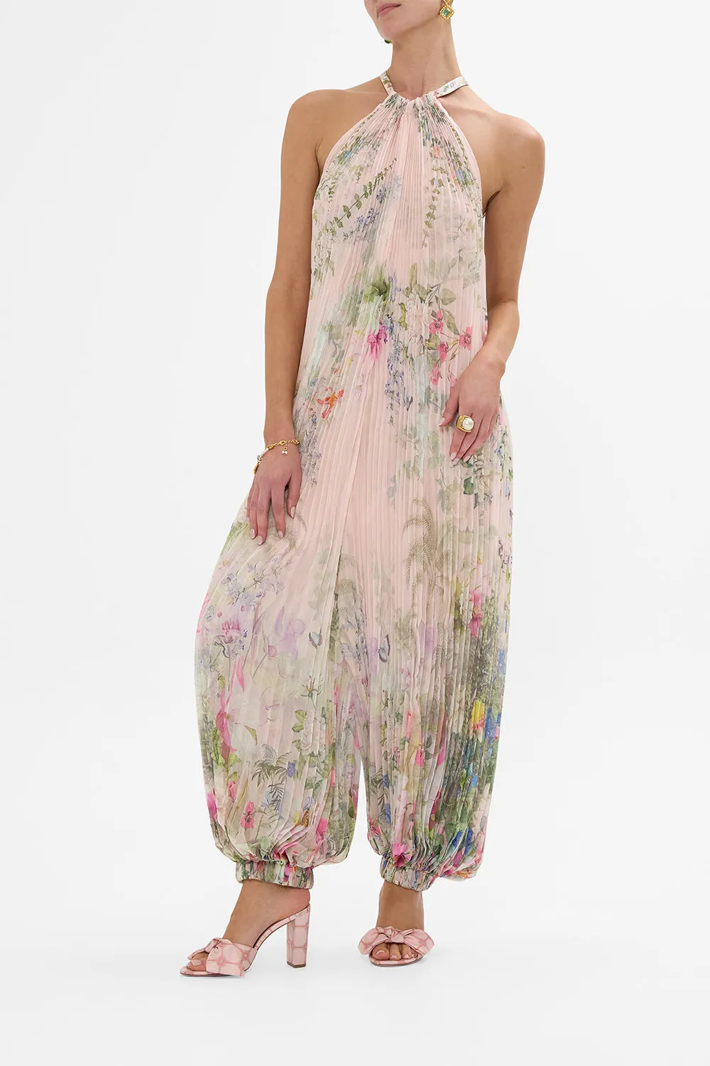 PLISSE JUMPSUIT WITH NECK TIE PALACIO PLAYGROUND sold by Camilla product image thumbnail 4