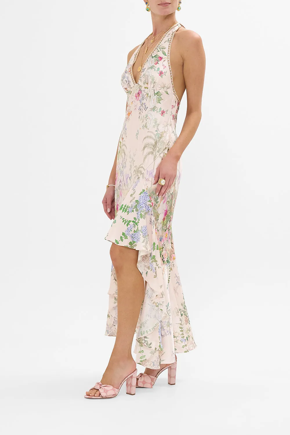 BIAS HALTER DRESS WITH RUFFLE HEM PALACIO PLAYGROUND sold by Camilla product image thumbnail 4