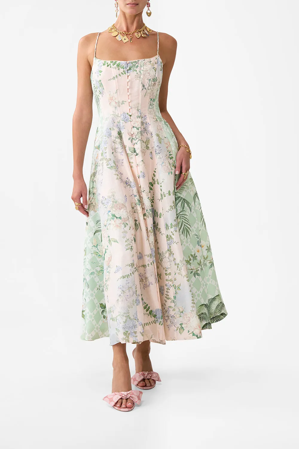 CORSET DRESS WITH LONG FLARED SKIRT PALACIO PLAYGROUND sold by Camilla