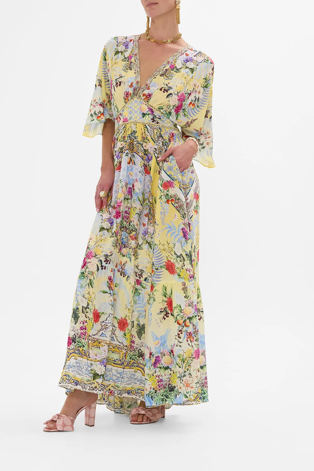 WAISTED DRESS WITH HEM RUFFLE FLOR FANTÁSTICA sold by Camilla product image thumbnail 4