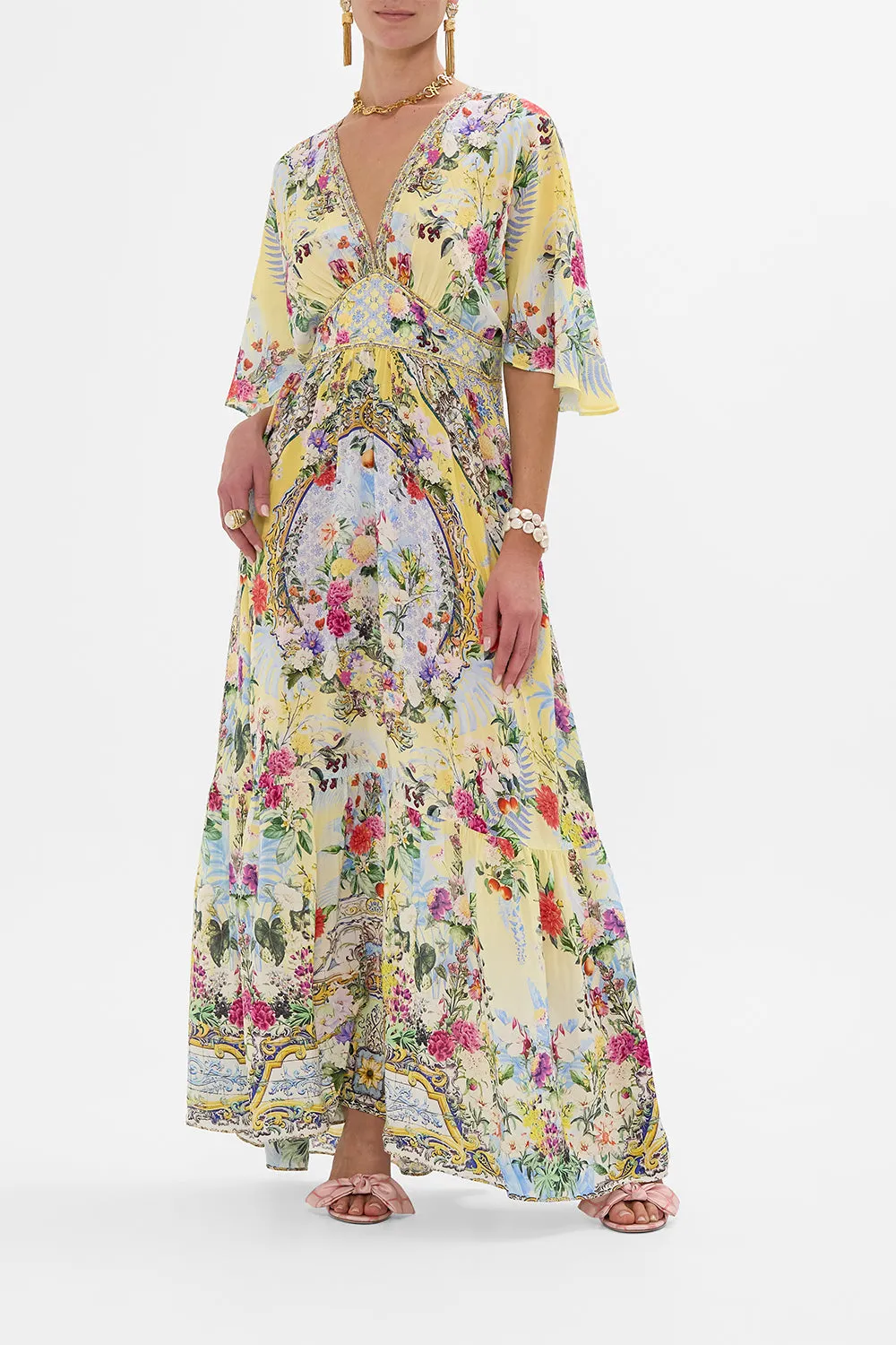 WAISTED DRESS WITH HEM RUFFLE FLOR FANTÁSTICA sold by Camilla