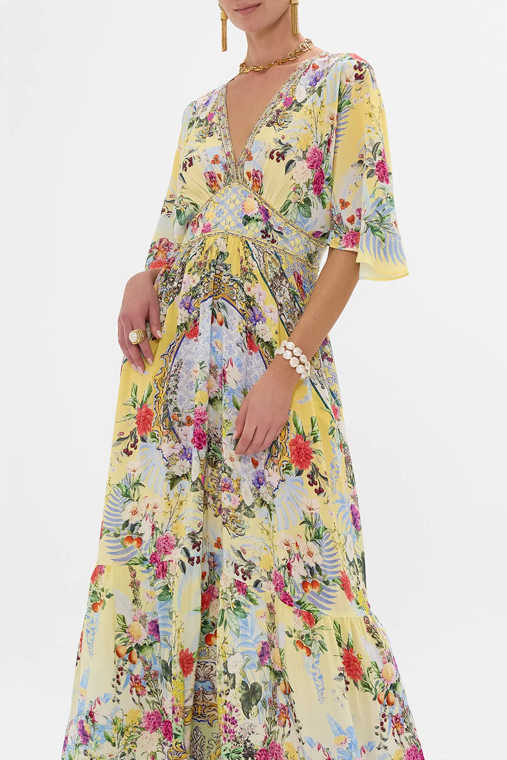 WAISTED DRESS WITH HEM RUFFLE FLOR FANTÁSTICA sold by Camilla product image thumbnail 5