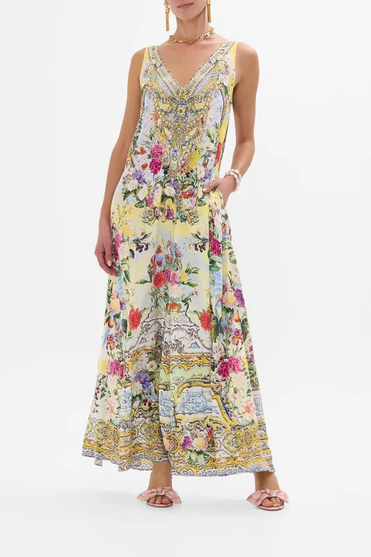 V NECK FLARED JUMPSUIT FLOR FANTÁSTICA sold by Camilla