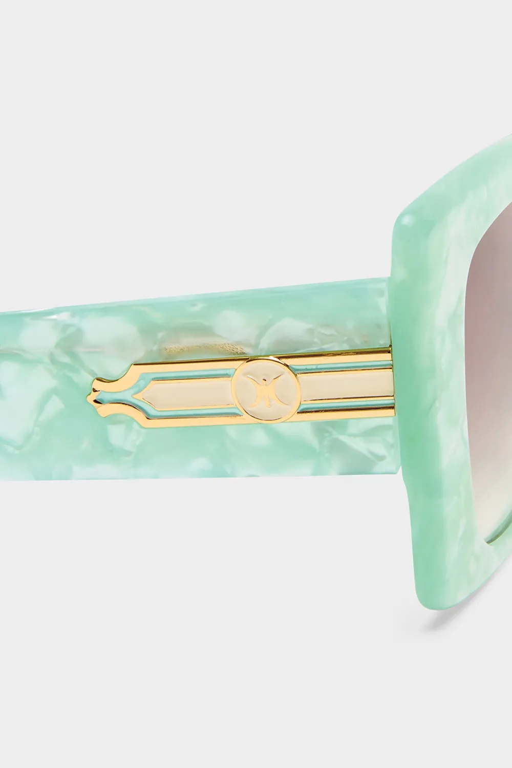 WHERE'S MY VALET SUNGLASSES MINT MARBLE / SOLID IVORY GOLD sold by Camilla product image thumbnail 4