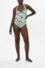 TIE FRONT HALTER NECK ONE PIECE GARDENS OF QUELUZ sold by Camilla