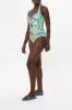 TIE FRONT HALTER NECK ONE PIECE GARDENS OF QUELUZ sold by Camilla