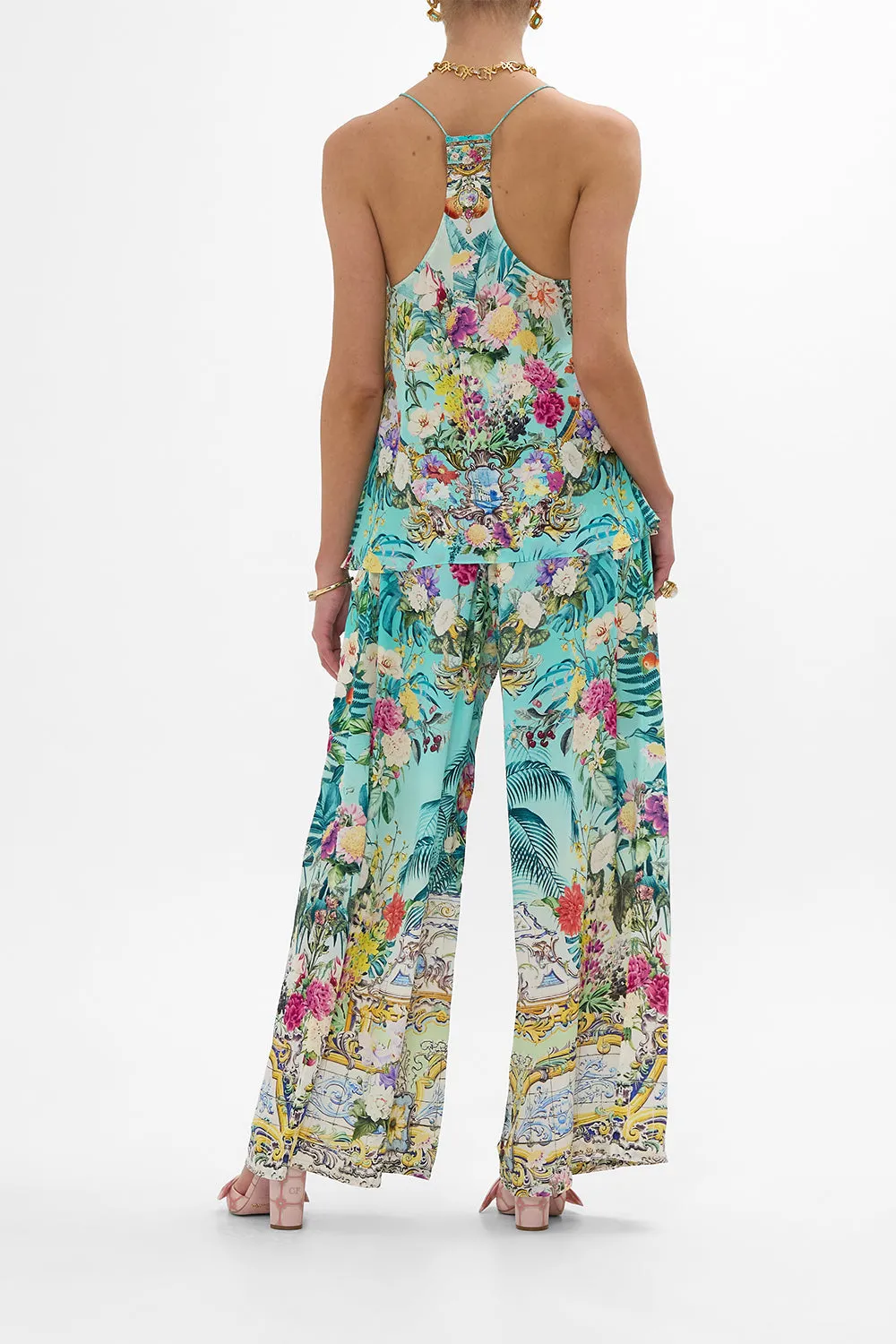 WIDE LEG TROUSER WITH FRONT POCKETS GARDENS OF QUELUZ sold by Camilla product image thumbnail 2