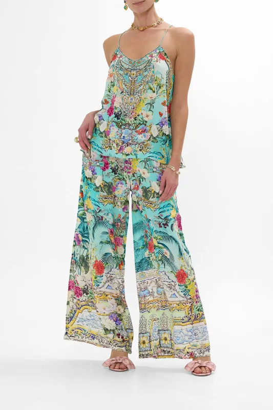 WIDE LEG TROUSER WITH FRONT POCKETS GARDENS OF QUELUZ sold by Camilla