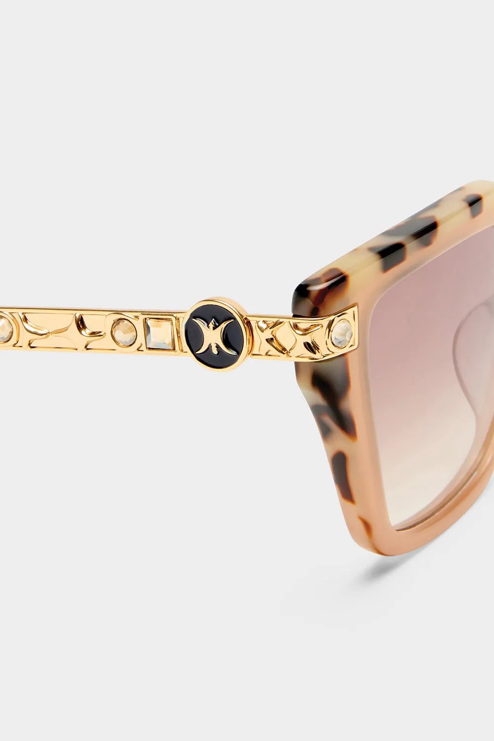 HERE COMES TROUBLE SUNGLASSES MILKY TAN / NATURAL TORT sold by Camilla product image thumbnail 4