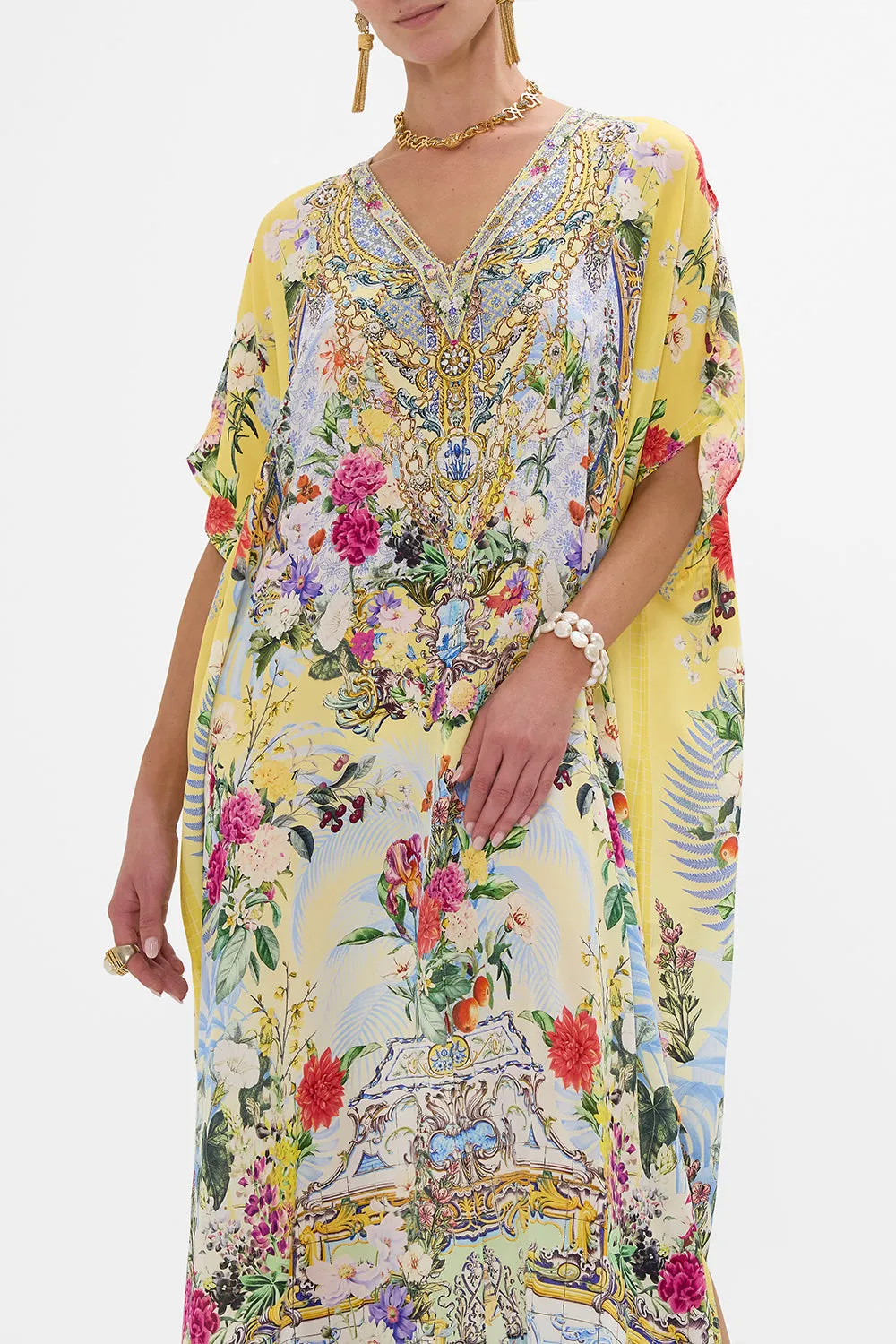 SLIM FIT KAFTAN WITH SPLIT FLOR FANTÁSTICA sold by Camilla product image thumbnail 5