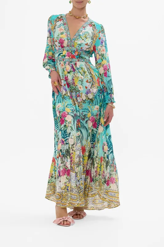 BUTTON DRESS WITH SHAPED WAISTBAND GARDENS OF QUELUZ sold by Camilla