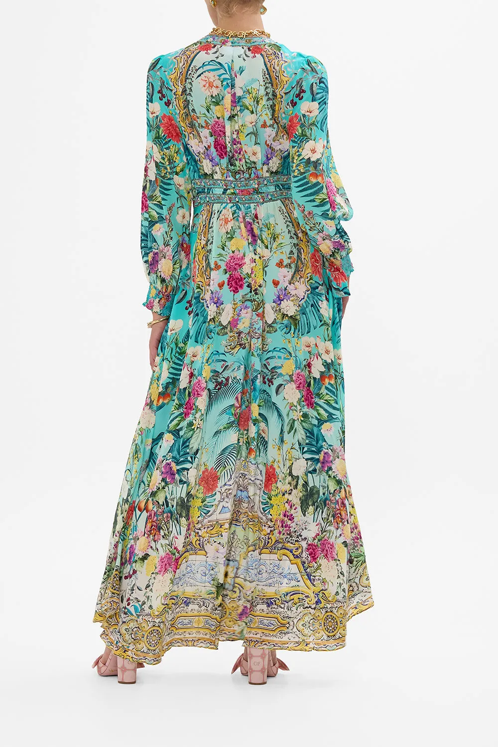 BUTTON DRESS WITH SHAPED WAISTBAND GARDENS OF QUELUZ sold by Camilla product image thumbnail 2