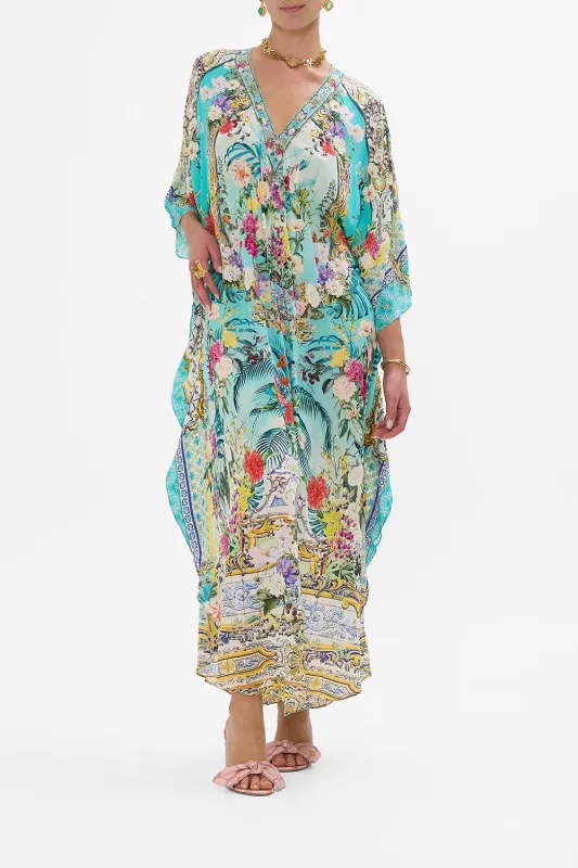 GATHERED WAIST KAFTAN GARDENS OF QUELUZ made by Camilla