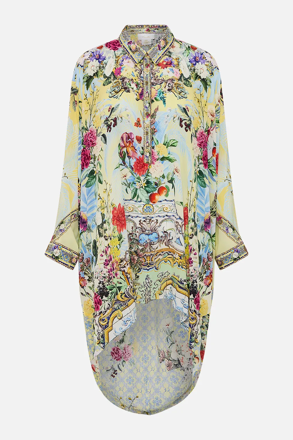 BUTTON UP TOP WITH DRAPED BACK FLOR FANTÁSTICA sold by Camilla product image thumbnail 3