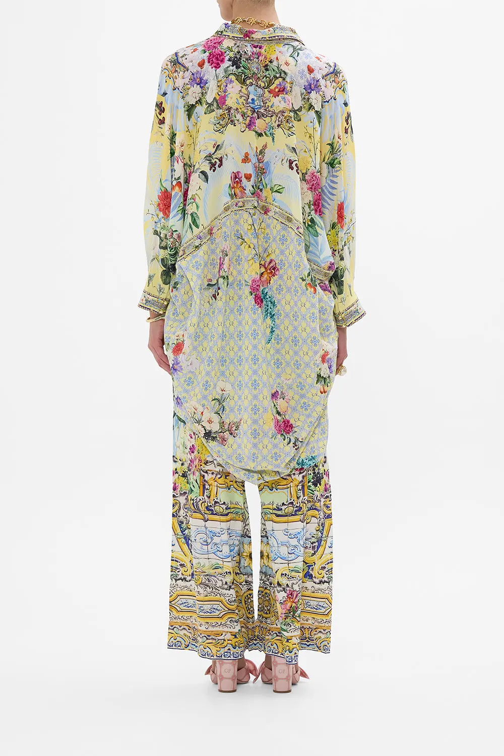 BUTTON UP TOP WITH DRAPED BACK FLOR FANTÁSTICA sold by Camilla product image thumbnail 2