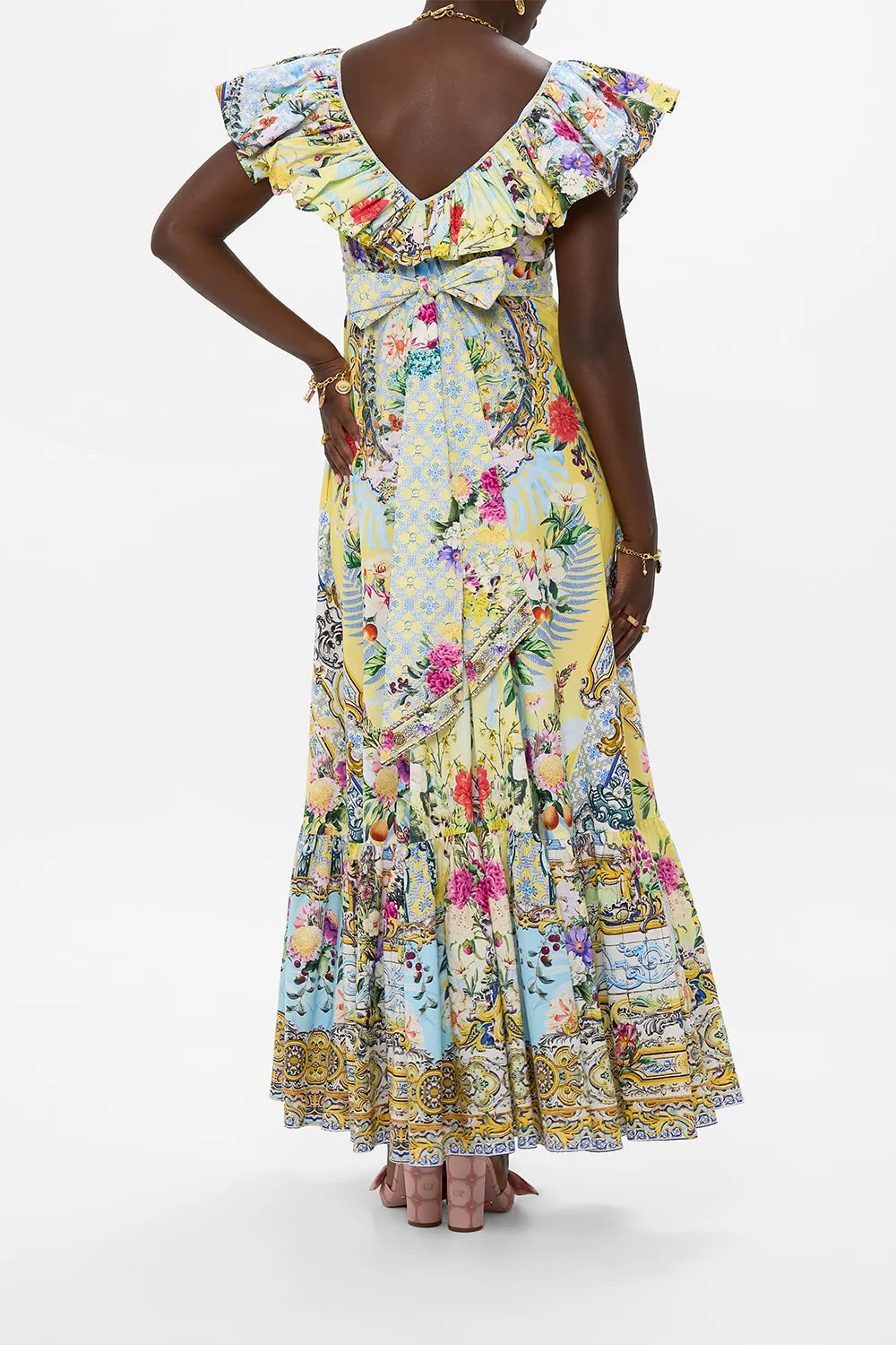 FRILL NECK DRESS WITH HARDWARE FLOR FANTÁSTICA sold by Camilla product image thumbnail 2