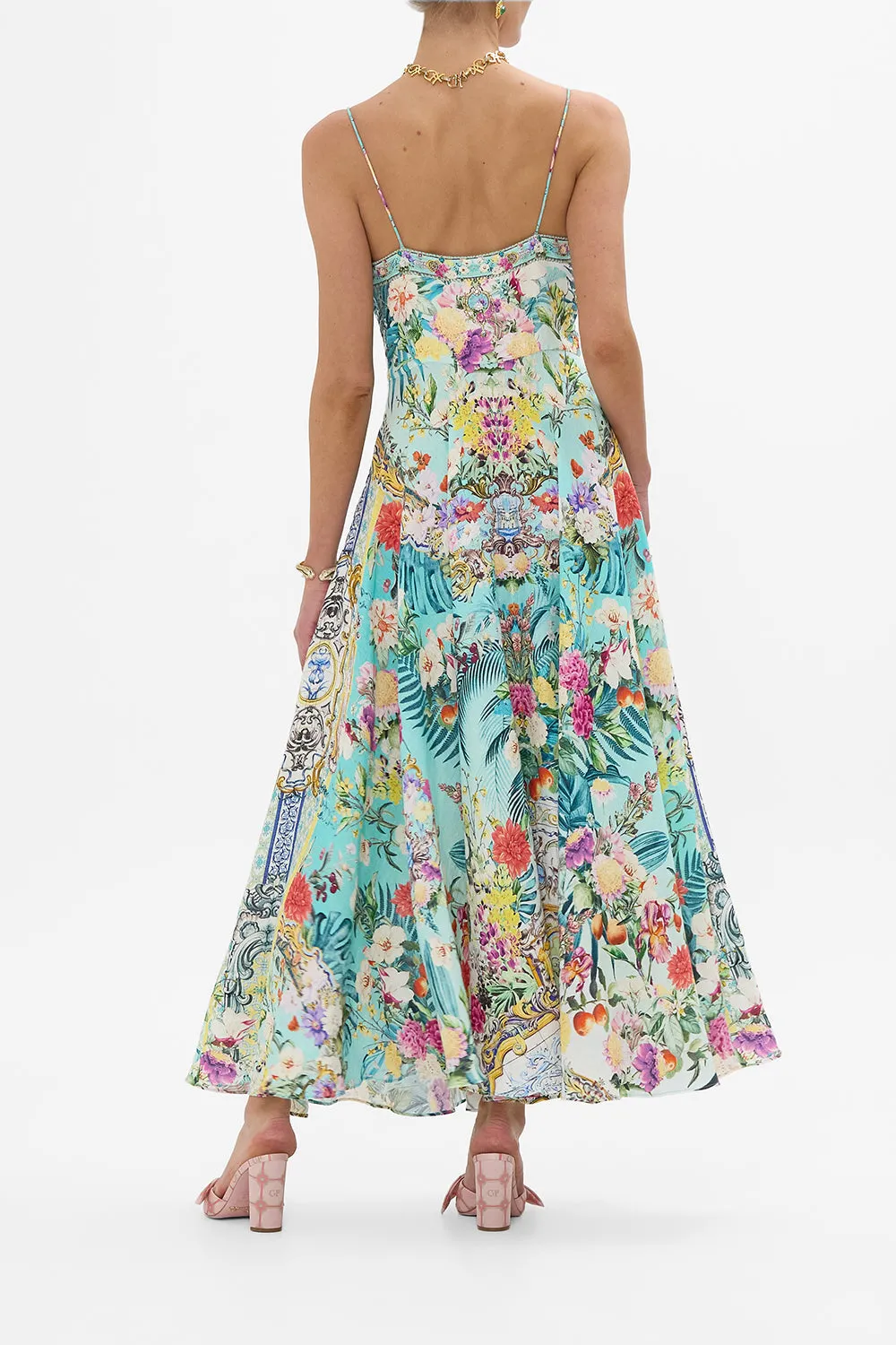 LONG DRESS WITH TIE FRONT GARDENS OF QUELUZ sold by Camilla product image thumbnail 2