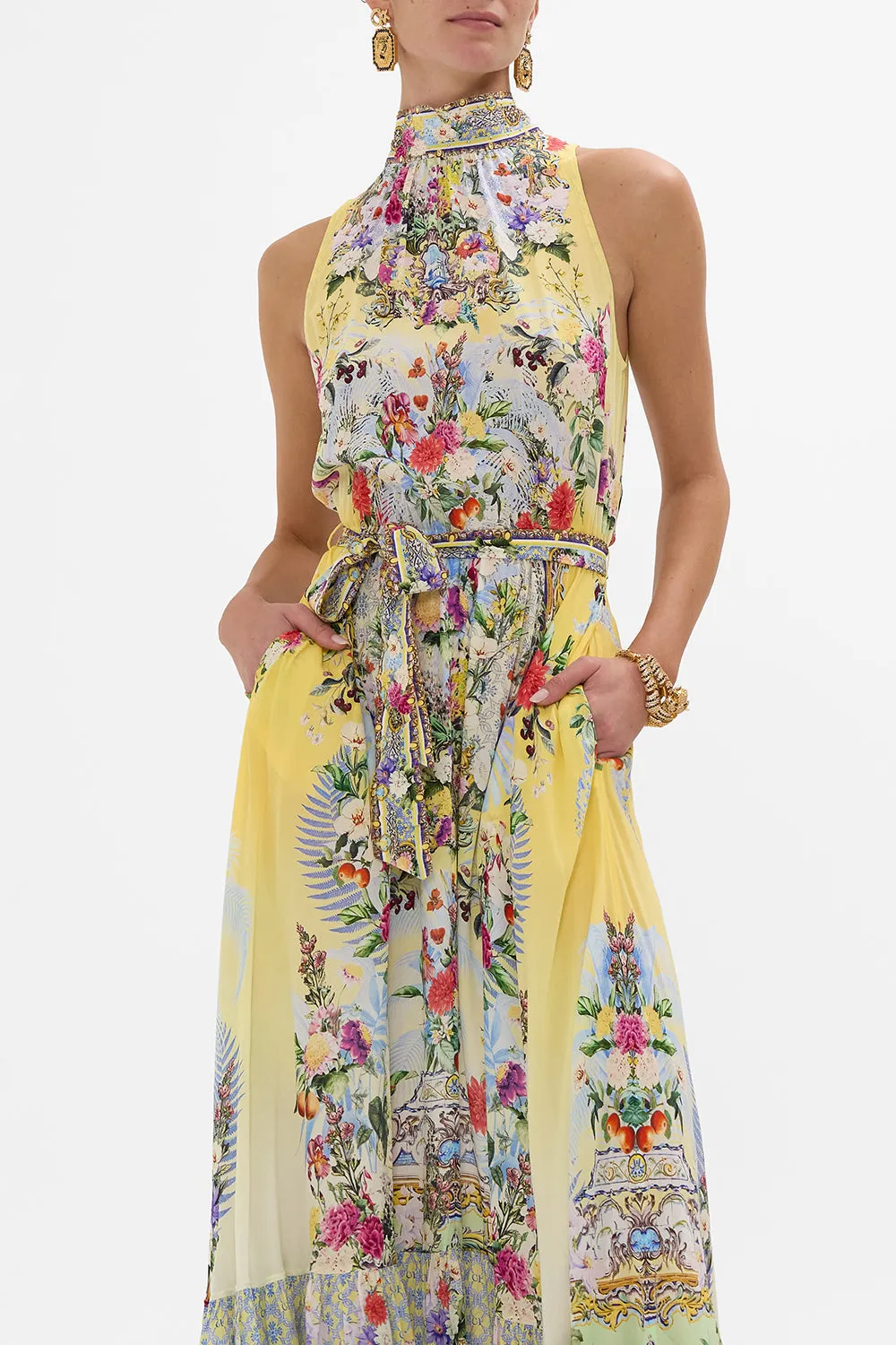 NECKTIE DRESS WITH ELASTICATED WAIST FLOR FANTÁSTICA sold by Camilla product image thumbnail 5