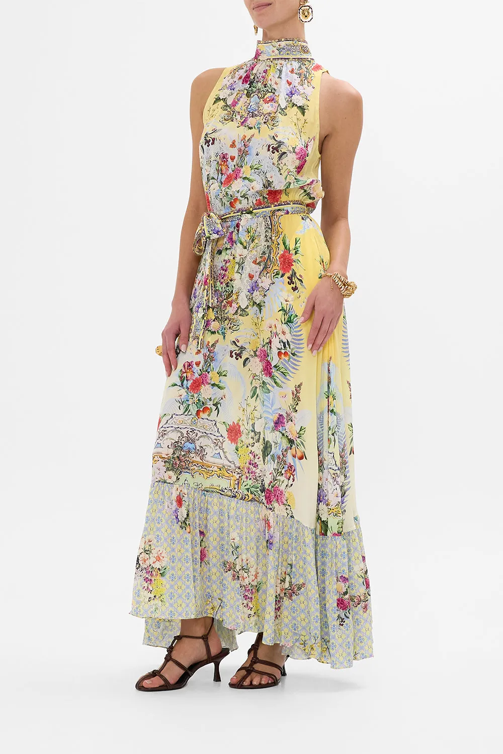 NECKTIE DRESS WITH ELASTICATED WAIST FLOR FANTÁSTICA sold by Camilla product image thumbnail 4