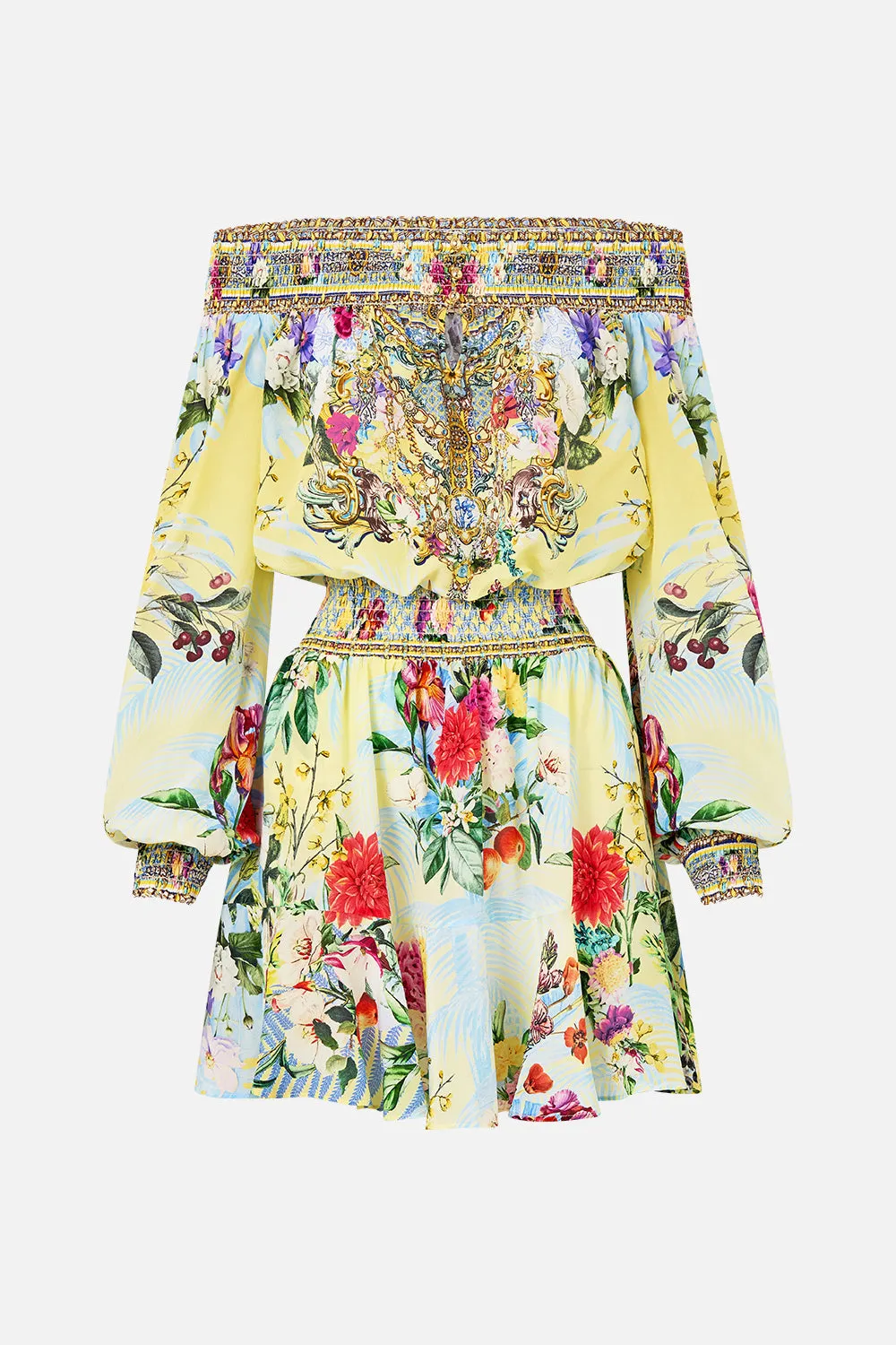 OFF SHOULDER SHORT DRESS FLOR FANTÁSTICA sold by Camilla product image thumbnail 3