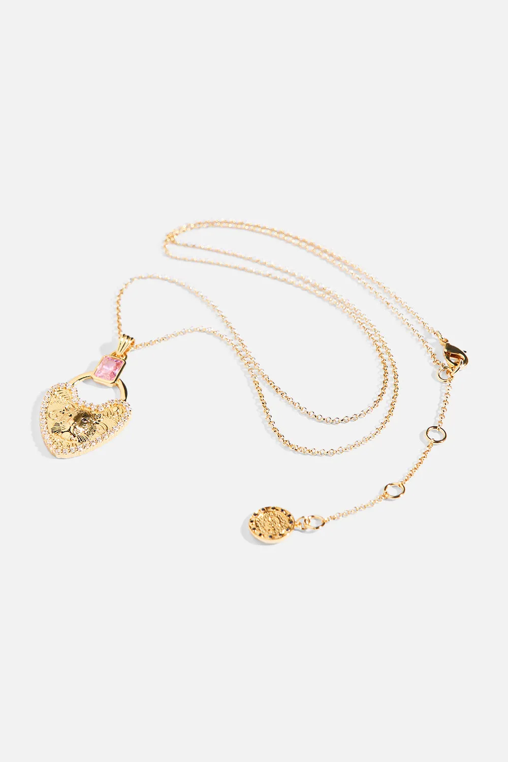 LOCKETS LOADED PENDANT NECKLACE GOLD sold by Camilla