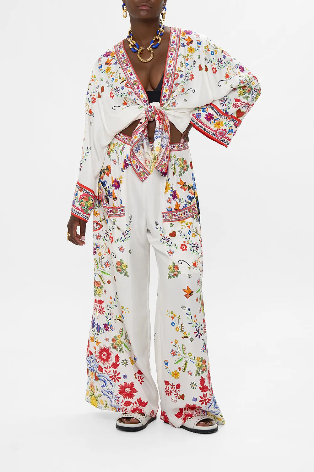 WIDE LEG TROUSER WITH FRONT POCKETS FAITH, LUCK & JUSTICE sold by Camilla