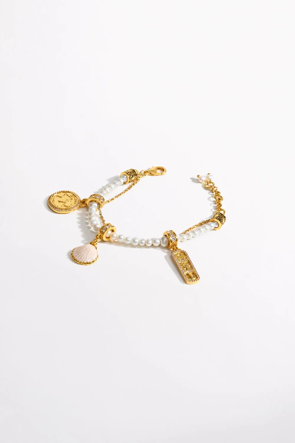 GYPSET GLITTERATI CHARM BRACELET GOLD sold by Camilla