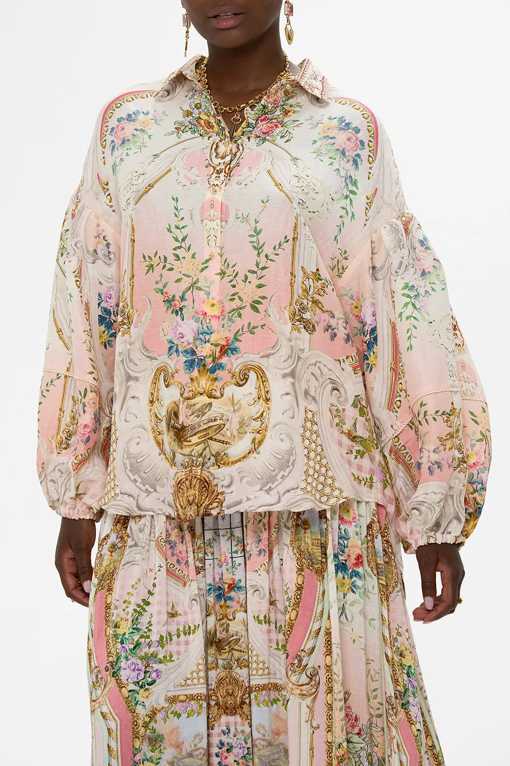 BALLOON SLEEVE SHIRT BLOUSE LISBON LULLABY sold by Camilla product image thumbnail 5