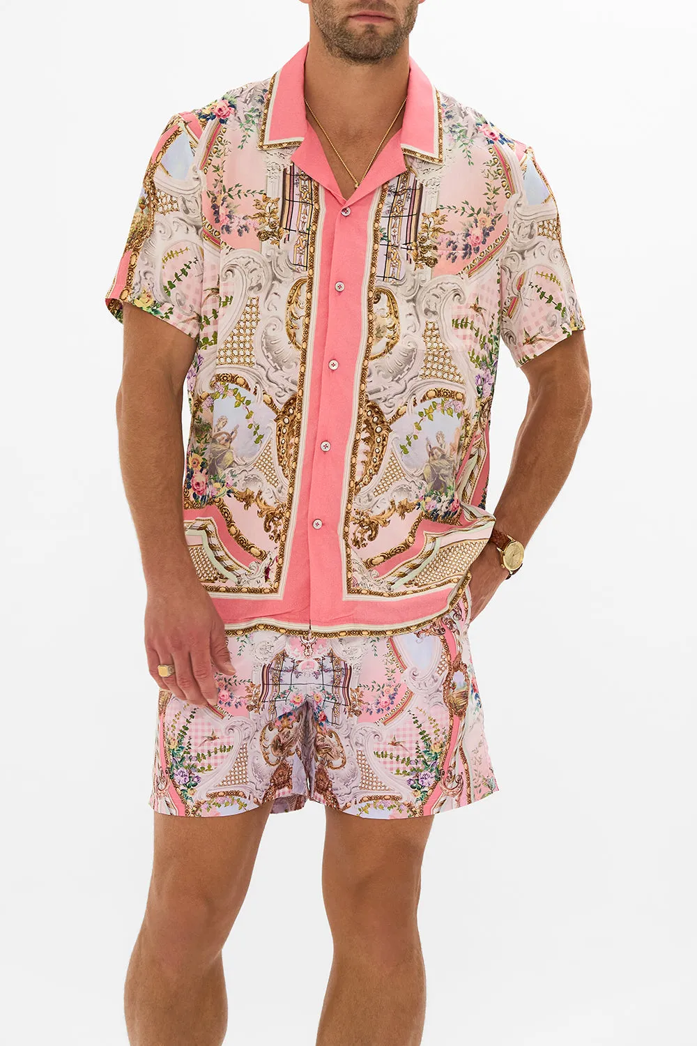 SHORT SLEEVE CAMP COLLARED SHIRT LISBON LULLABY sold by Camilla product image thumbnail 5