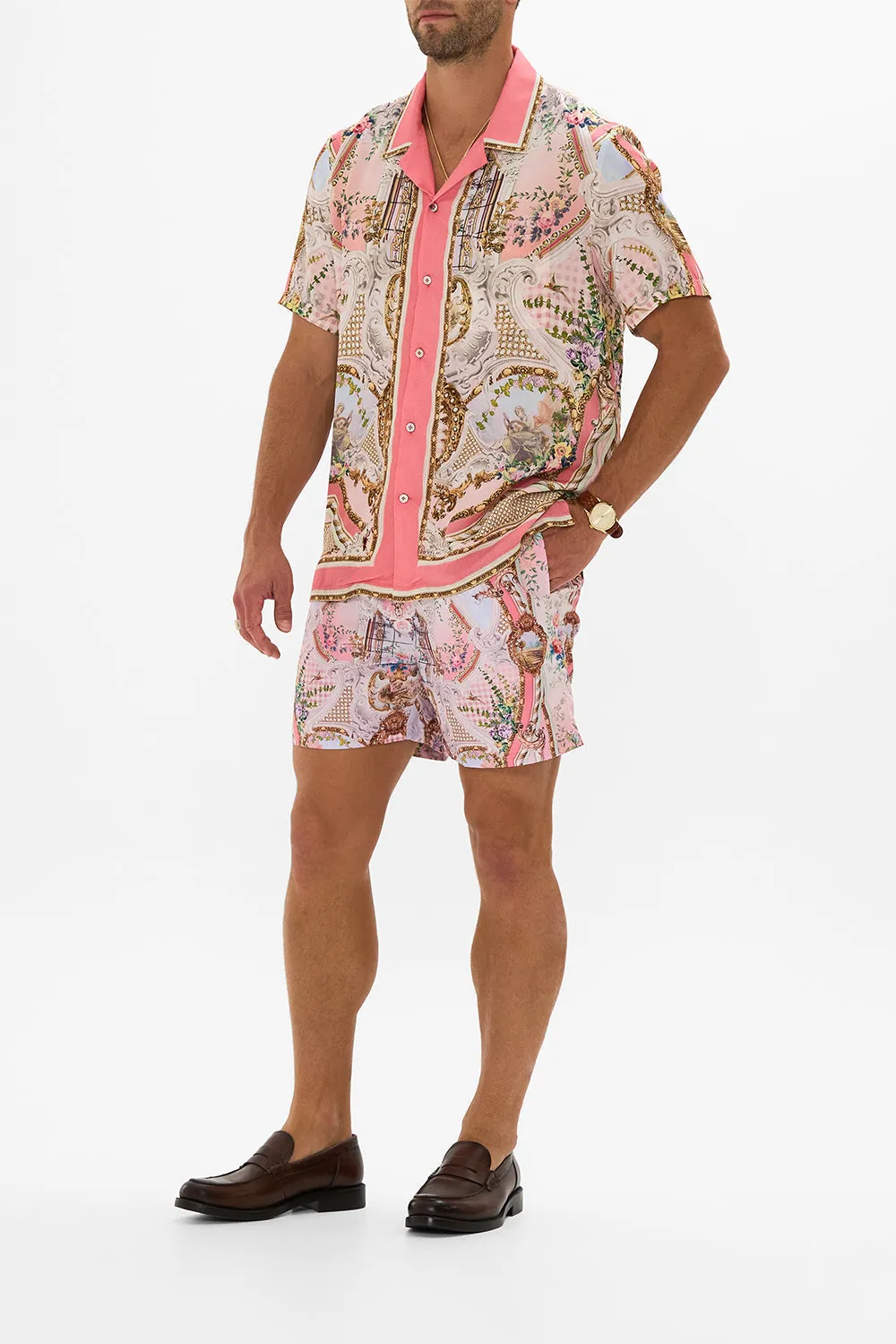 SHORT SLEEVE CAMP COLLARED SHIRT LISBON LULLABY sold by Camilla product image thumbnail 4