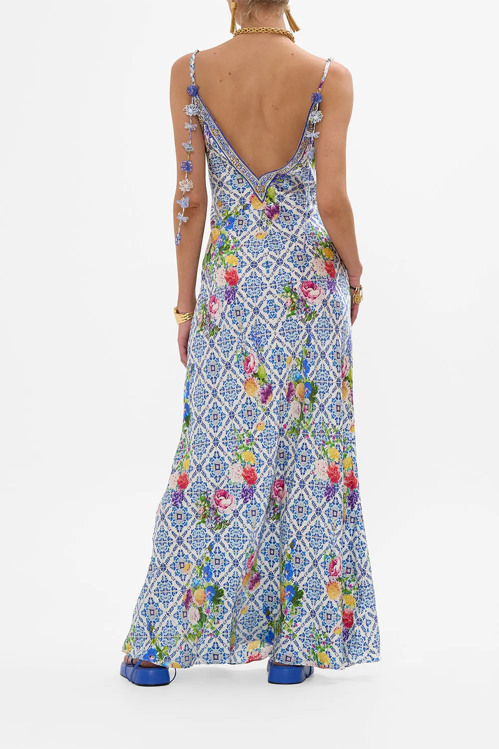 V NECK FULL LENGTH BIAS SLIP DRESS WALL TO WALL WONDERS sold by Camilla product image thumbnail 2