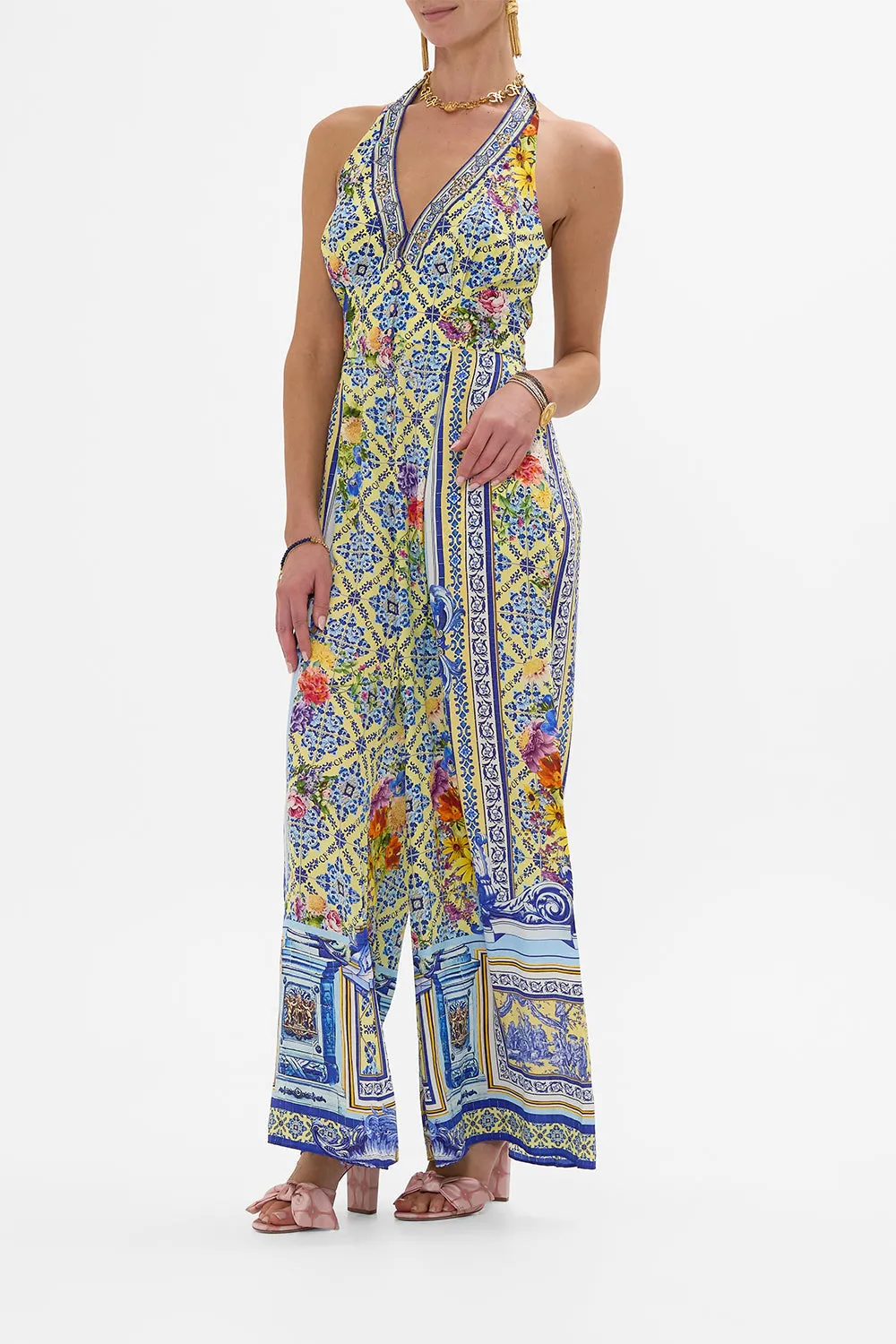 HALTERNECK JUMPSUIT WITH TIE NECK WALL TO WALL WONDERS sold by Camilla product image thumbnail 4