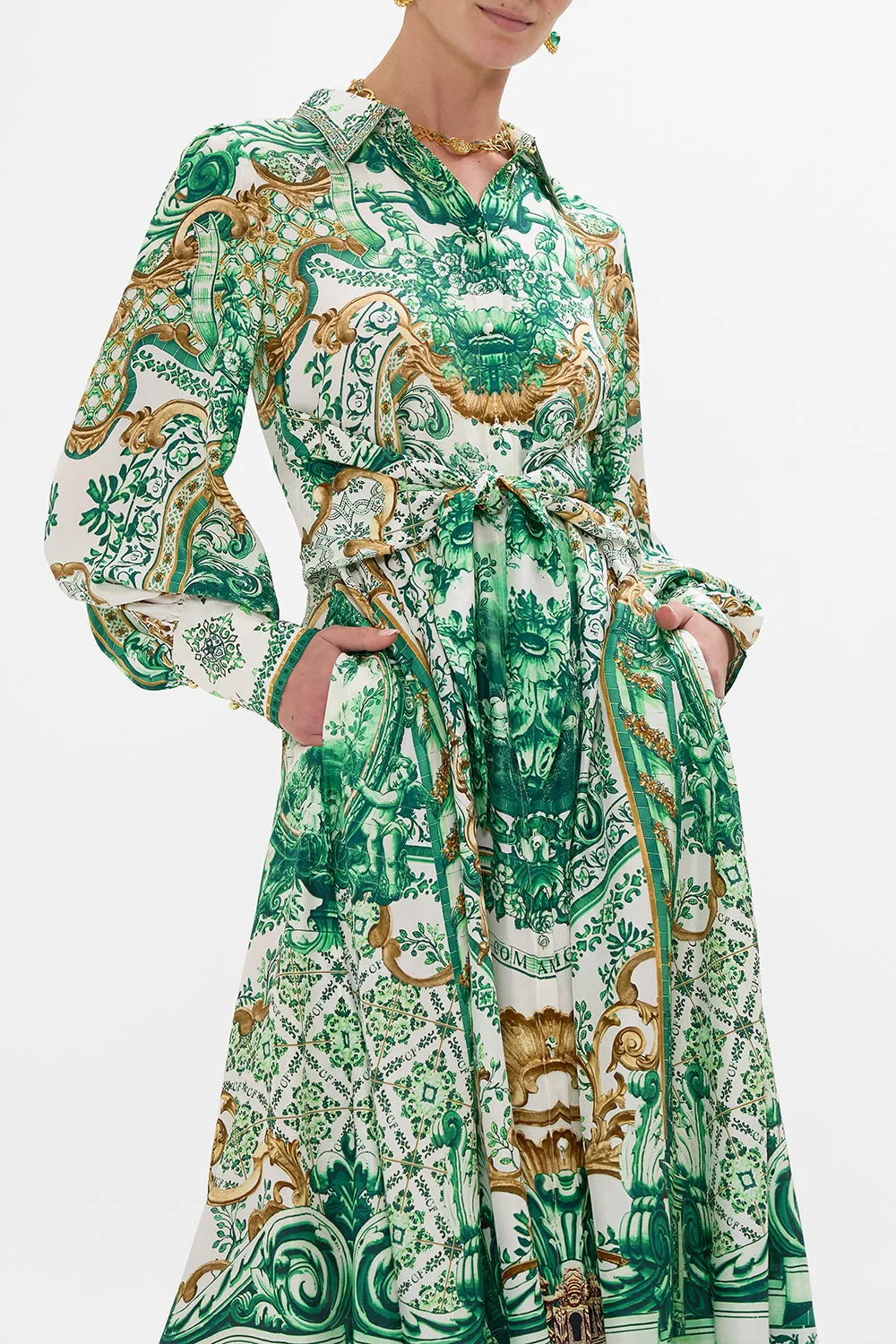 WAIST TIE SHIRT DRESS CORRIDOR OF CALM sold by Camilla product image thumbnail 5