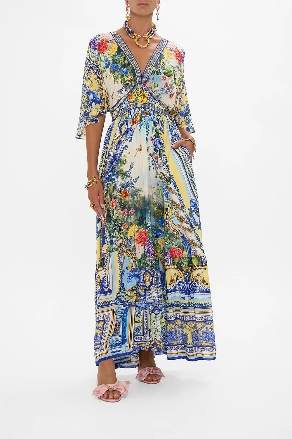 WAISTED DRESS WITH HEM RUFFLE WALL TO WALL WONDERS sold by Camilla