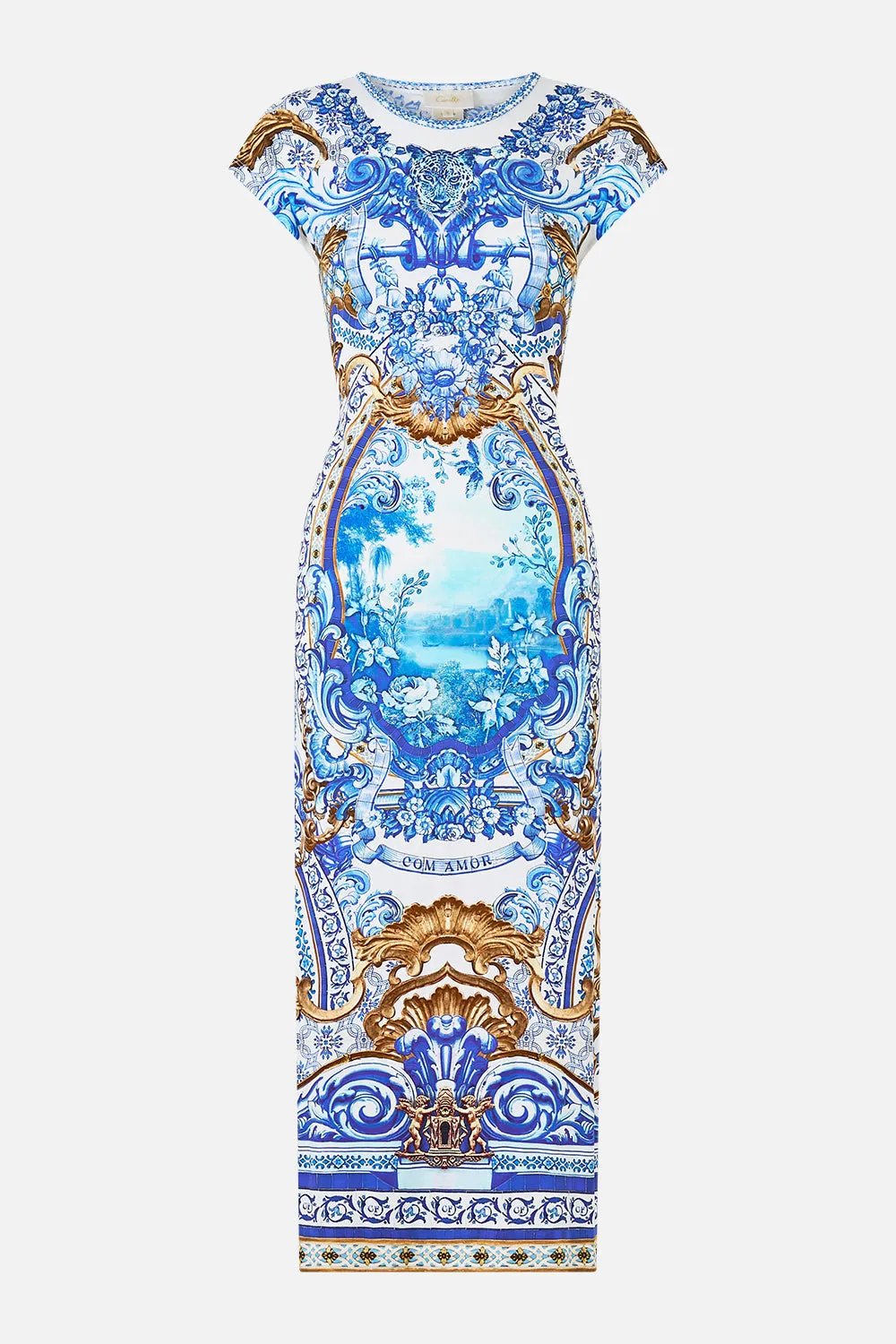 JERSEY TANK DRESS WITH CAP SLEEVES AZUL ADVENTURES sold by Camilla product image thumbnail 3