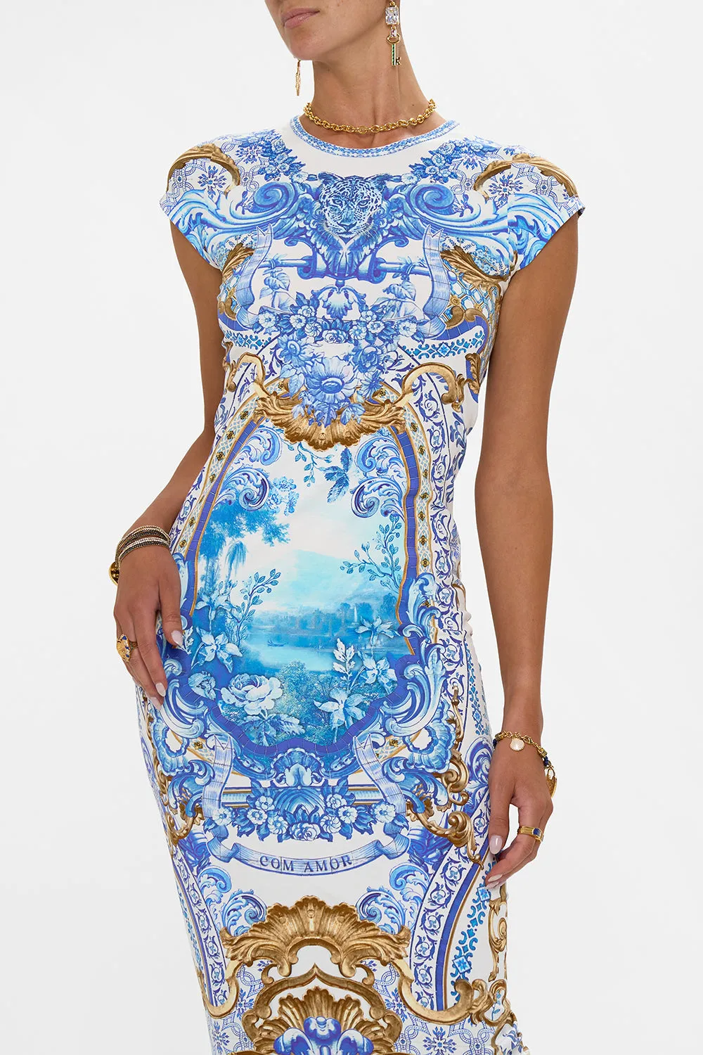 JERSEY TANK DRESS WITH CAP SLEEVES AZUL ADVENTURES sold by Camilla product image thumbnail 5