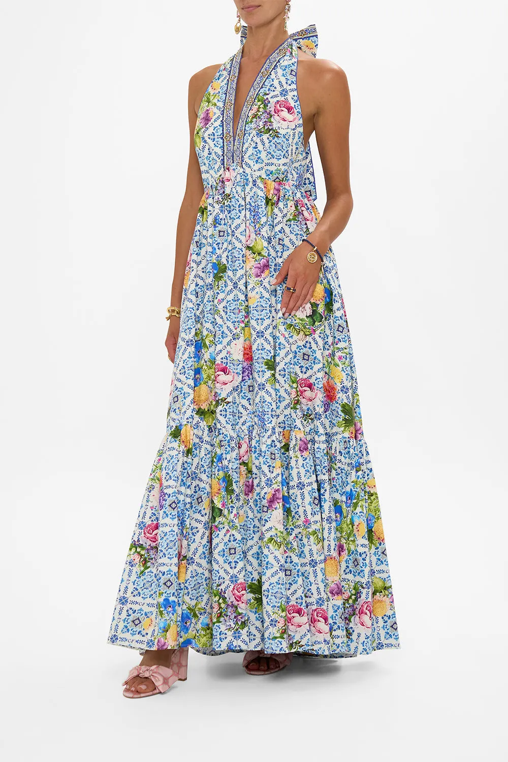 RUFFLE HEM HALTER DRESS WALL TO WALL WONDERS sold by Camilla product image thumbnail 4