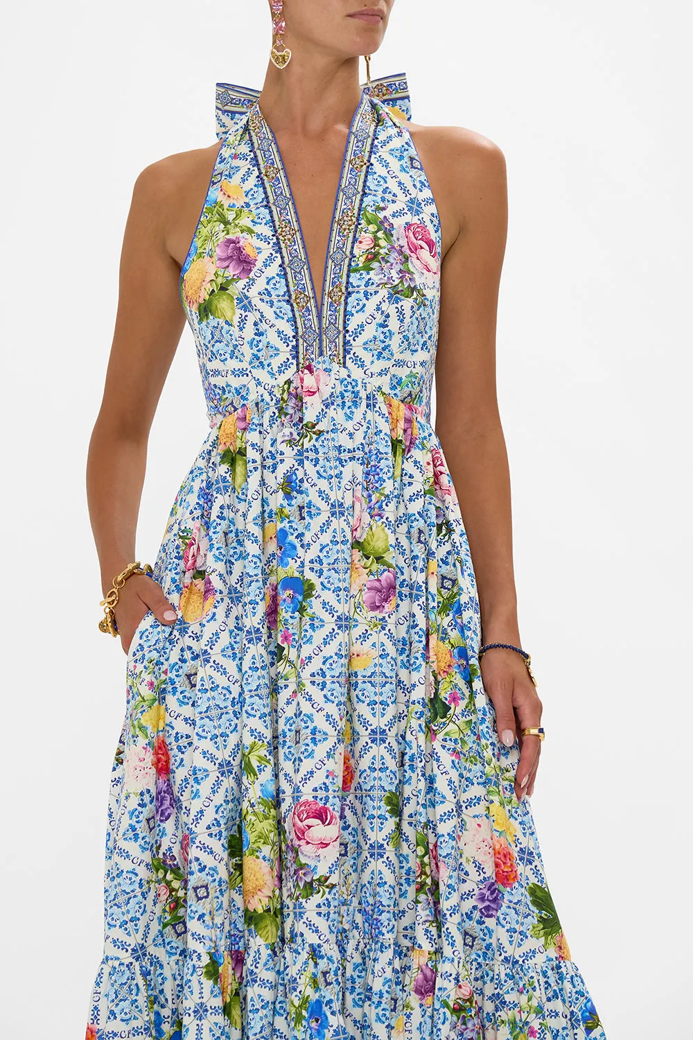 RUFFLE HEM HALTER DRESS WALL TO WALL WONDERS sold by Camilla product image thumbnail 5