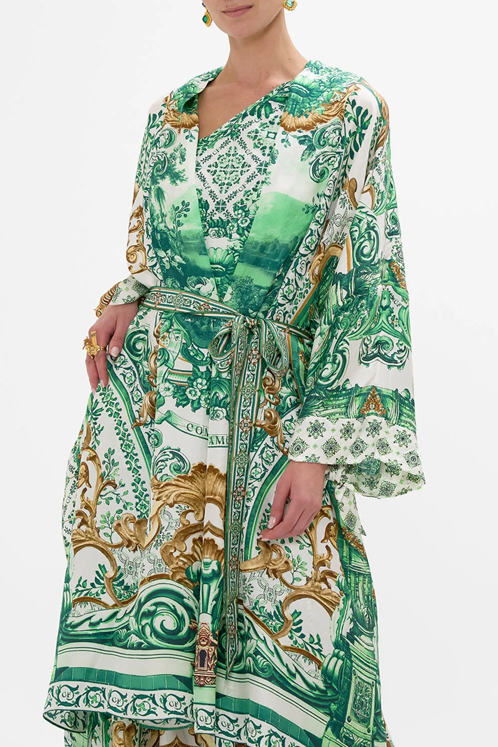 OVERSIZED LAYER WITH TIE SLEEVE CORRIDOR OF CALM sold by Camilla product image thumbnail 5