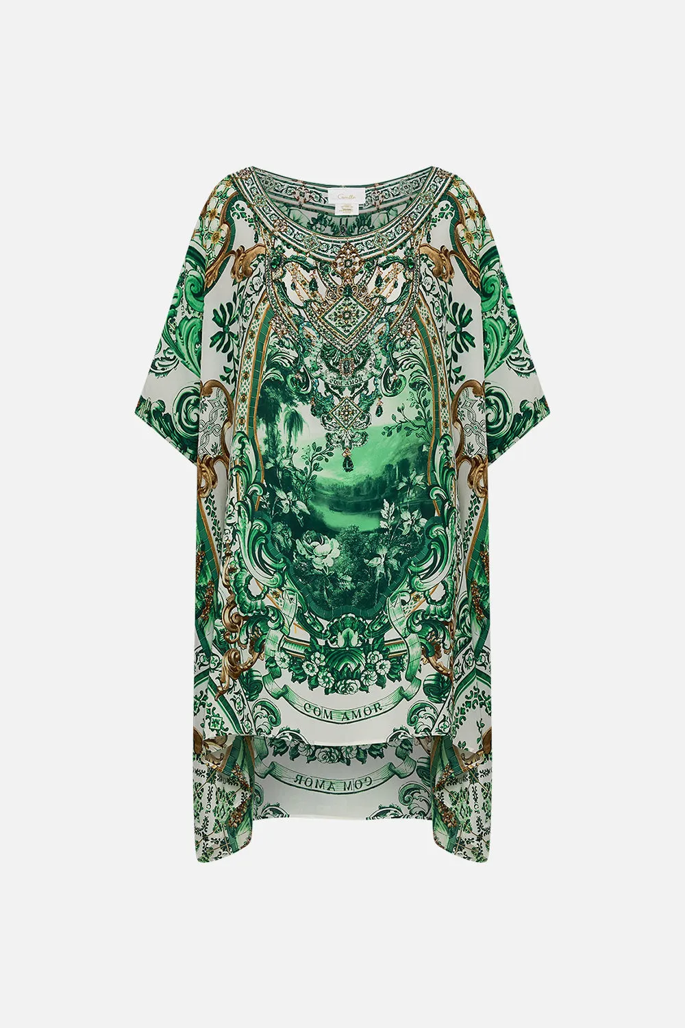 SHORT ROUND NECK KAFTAN CORRIDOR OF CALM sold by Camilla product image thumbnail 3